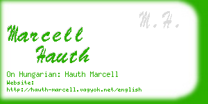 marcell hauth business card